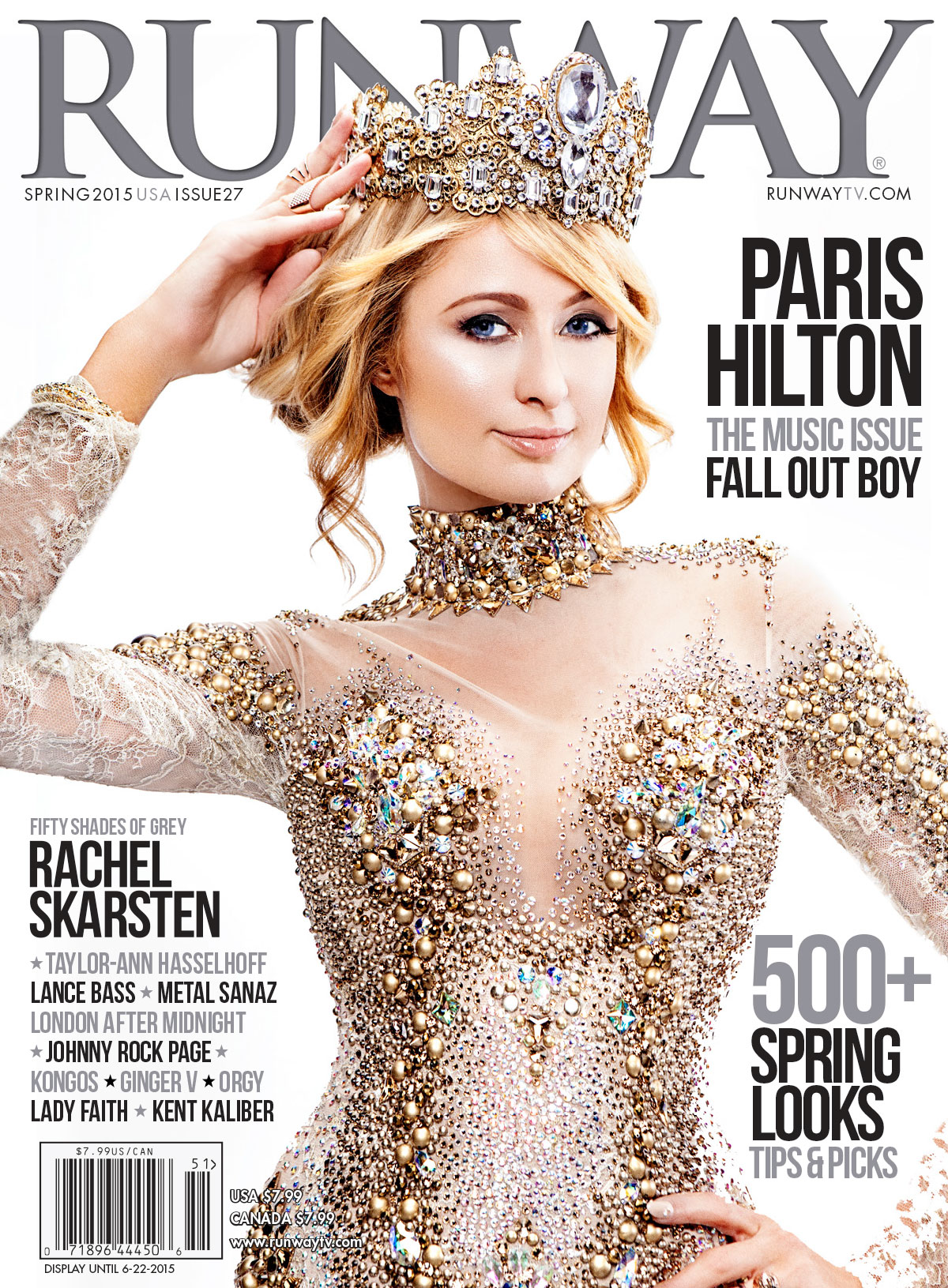 Runway-Magazine-Spring-2015 Runway Magazine with cover Paris Hilton