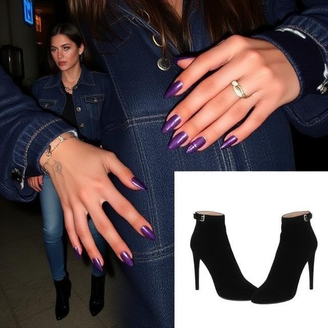 Dua Lipa Nails Dark Denim in Stunning Night-Out Look