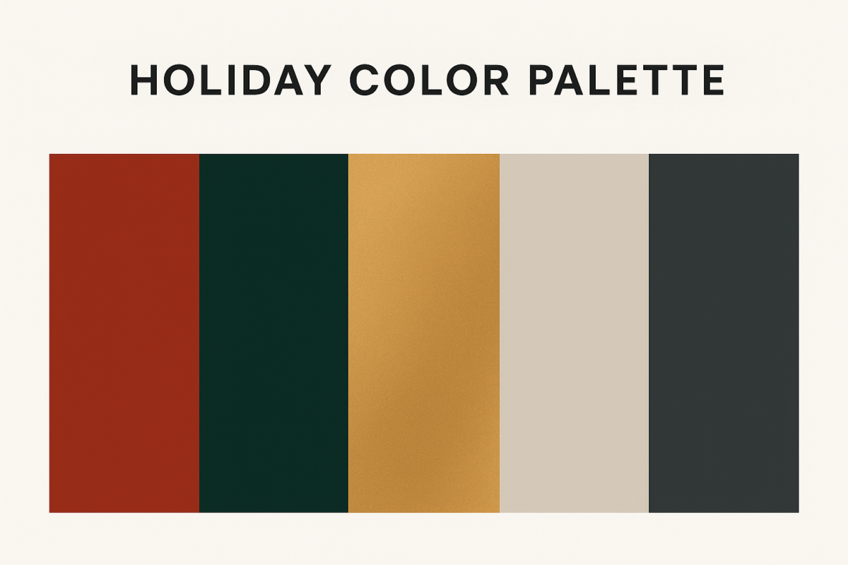 Runway Magazin eChristmas 2025 color palette Runway Magazin eChristmas 2025 color palette