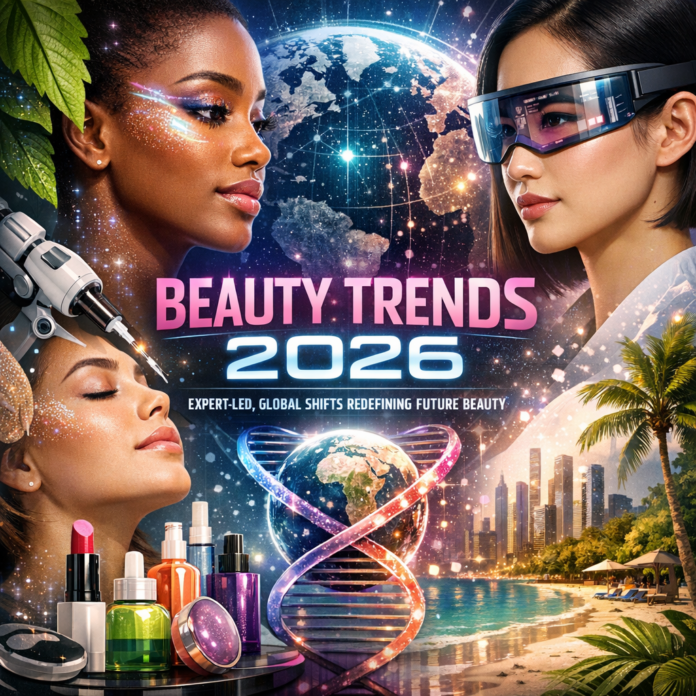 Illustration of Beauty Trends 2026: Expert-Led, Global Shifts Redefining Future Beauty