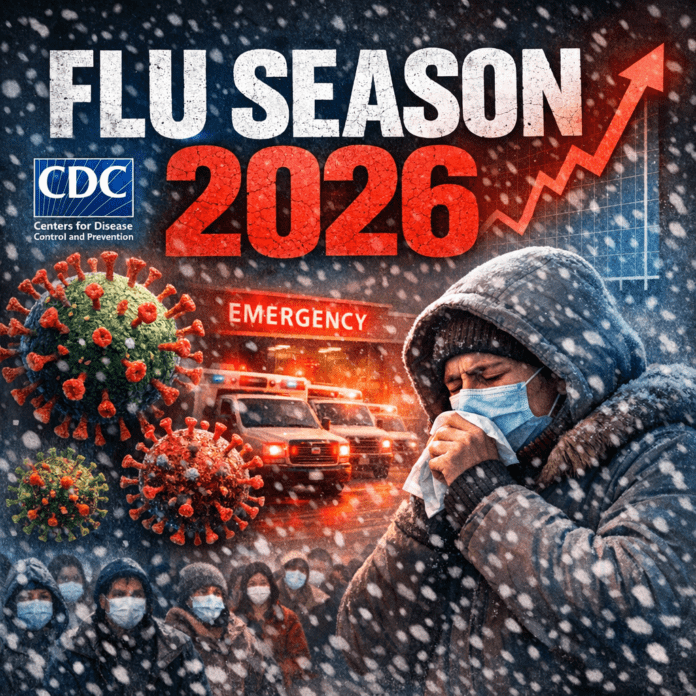 Illustration of Flu Season 2026: CDC Warns Record Cases Haven’t Peaked