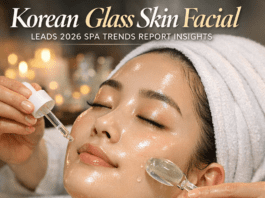 Korean Glass Skin Facial Leads 2026 Spa Trends Illustration of Korean Glass Skin Facial Leads 2026 Spa Trends Report Insights