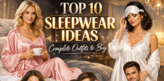 Runway Magazine graphic: Top 10 sleepwear ideas featuring stylish, comfortable sleepwear outfits for men and women