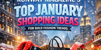 Runway Magazine’s Top January Fashion Shopping Ideas Illustration of Runway Magazine’s Top January Shopping Ideas for Bold Fashion Trends