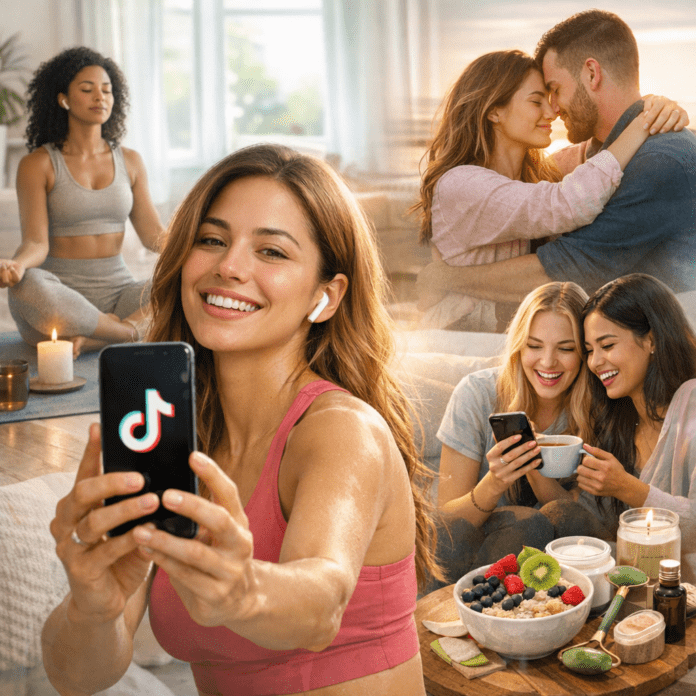 TikTok Trends Among Women: Wellness Lifestyle Stories Illustration of TikTok Trends Among Women: Wellness, Lifestyle, and Relational Storytelling Report