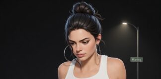 Kendall Jenner Models Bold Crop Top Look Kendall Jenner Models Bold Crop Top Look
