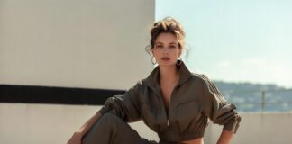 Bella Hadid wearing Prada Sport and metallic sneakers at Cannes 2026