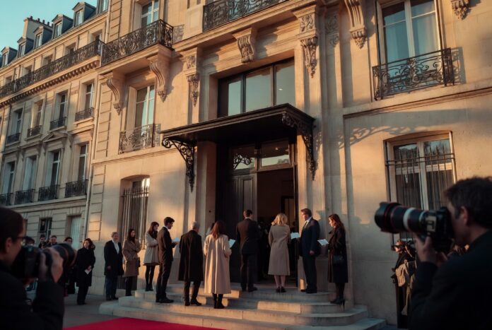 How to Get Invited to Paris Fashion Week — Runway Magazine Credentialed fashion press arriving at a Paris Fashion Week venue representing Runway Magazine's complete guide on how to get invited to Paris Fashion Week