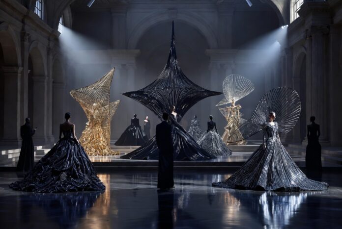 Met Gala 2026 Sculptural Fashion Red Carpet Celebrities wearing sculptural couture at Met Gala 2026 red carpet transformed into fashion art installation