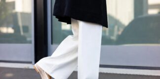 Barefoot Luxury Trend Takes Over Fashion Week Street Style With Mesh Flats and Minimal Shoes A street style look pairing sheer minimalist mesh flats with oversized tailored trousers outside a fashion week show