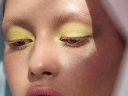 Butter Yellow Makeup Is Becoming Summer 2026’s Defining Beauty Trend Butter yellow makeup look featuring soft pastel eye makeup inspired by runway beauty trends