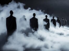 Saint Laurent Summer 2027 Is Emerging as a Major Paris Runway Story Models in sleek, sensual tailoring walk a runway shrouded in fog at a luxury menswear fashion show