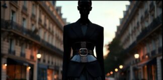 Statement Belts Return as Paris Style Defines 2026 Statement belt creating a defined silhouette in Paris-inspired street style fashion