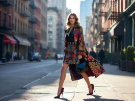 And Just Like That: The Enduring Fashion Legacy of a Beloved Series A stylish woman in a bold designer outfit and statement heels walking a New York City street