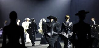 Duran Lantink Jean Paul Gaultier Could Be Couture Week’s Most Disruptive Show Avant-garde couture runway scene with sculptural tailoring and dramatic Paris show lighting