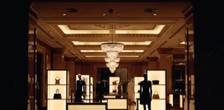 Exemplar Luxury Group Resets Saks, Neiman Marcus and Bergdorf Goodman Elegant luxury department store interior showing polished displays after a major retail reset