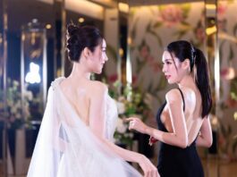 BLACKPINK Lisa Shiseido Bangkok: Tamannaah Bhatia Joins the Global Beauty-Fashion Moment Two elegant women in black and white evening looks at a luxury Bangkok beauty event